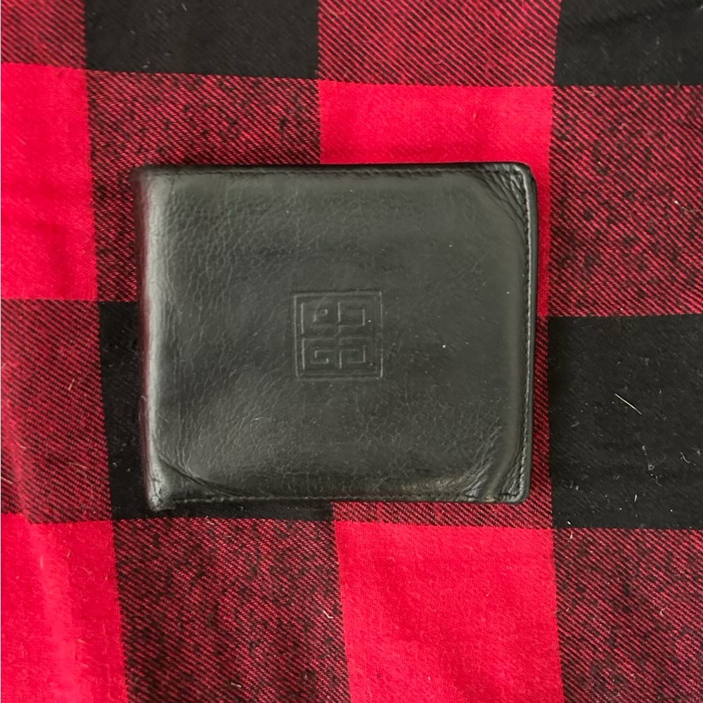 Givenchy Black Leather Wallet Minimalist Design